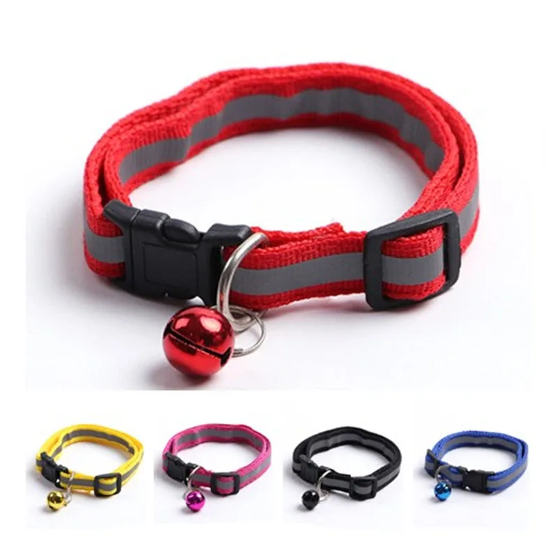(60 Pieces/Lot)1.0cm Width Nylon Material Dog Collar Reflective Style Cat Small Pet Collars | Дом и сад