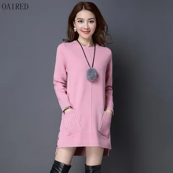

Sweaters Women Coat 2020 New Sweater For Women Clothing Spring And Autumn Long Slim Pullover Female Outerwear Balck OAIRED