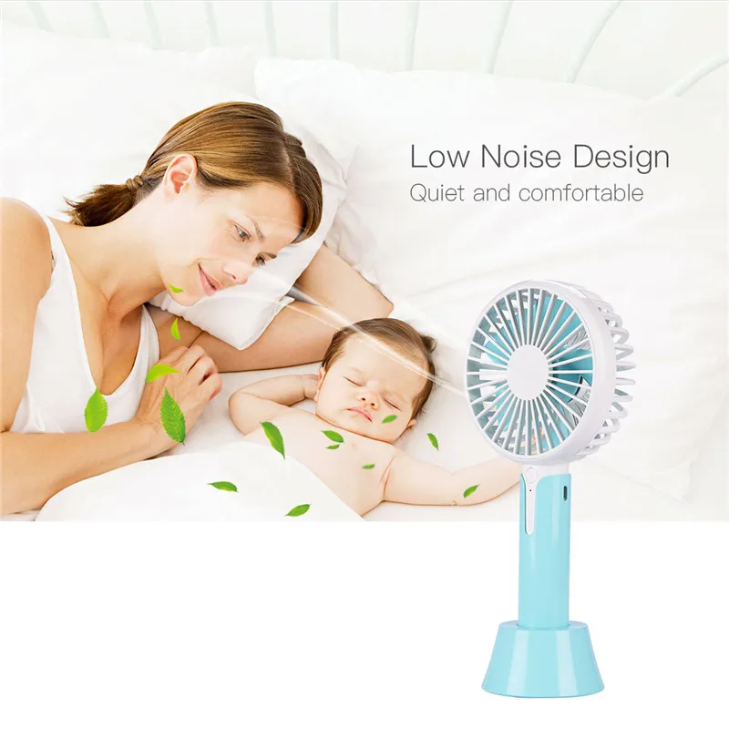 

TOLOYO Mini Electric Hand Table Quiet Fan Portable Handheld PC USB Small Third Gear Fan Office Home Bedroom Use FS002-3940