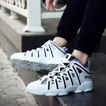 

Summer and Spring new men's shoes non-slip shock absorption outdoor shoes high to help mesh basketball shoes explosion models