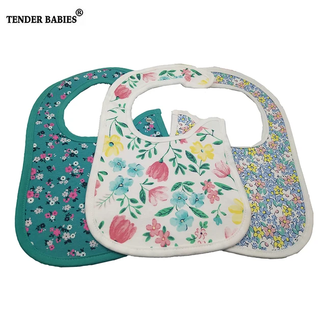 Tender Babies Cute Baby Bibs Waterproof Boy Girl Unisex Print Animal