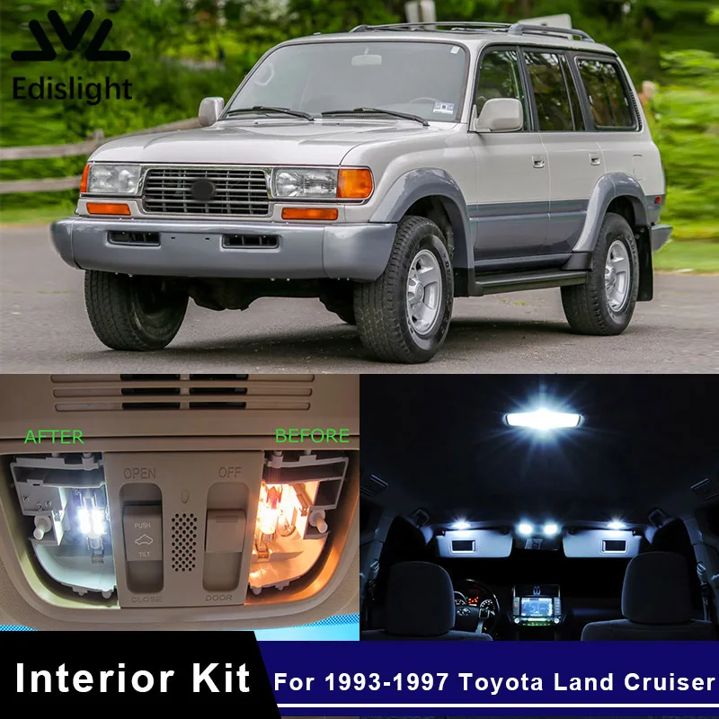 15 шт. Автомобильные светодиодные лампы для Toyota Land Cruiser 1993-1997 | Автомобили и
