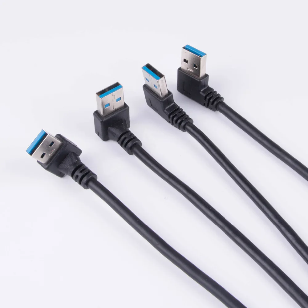 USB 3.0 Extension Cable 90 Degree Male to Female 5Gbps Data Sync Charging