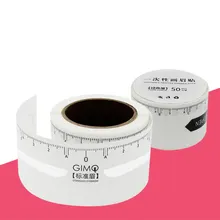 50 шт/rpll одноразовая наклейка на козырек линейка легко Рисование микроблейдинг тату измерение бровей формирование наклейки трафареты