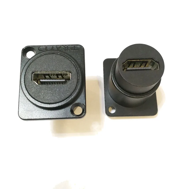 10 шт./лот Новый D Тип HDMI к прямое гнездо шасси крепление на панели разъем аудио