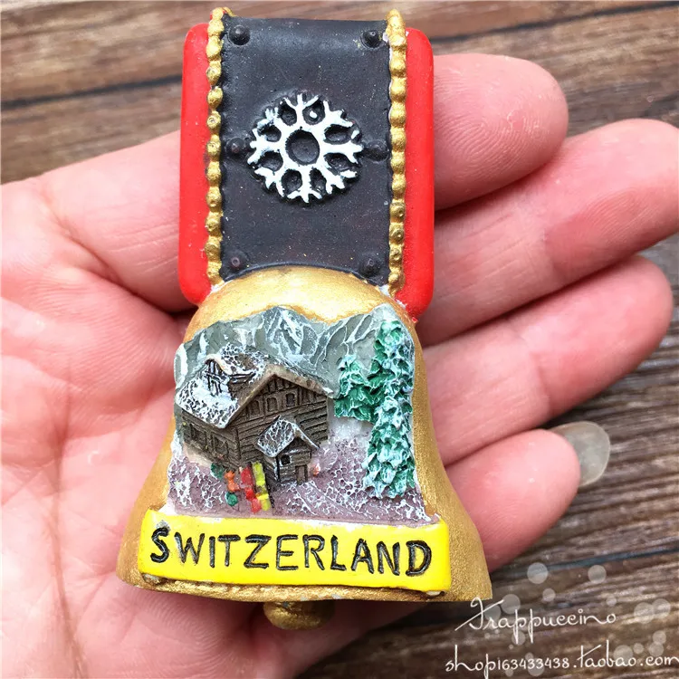 Швейцарский Снежный горный Олень 3D магниты на холодильник туристические сувениры холодильник магнитные наклейки аксессуары для украшения дома - Цвет: As shownA