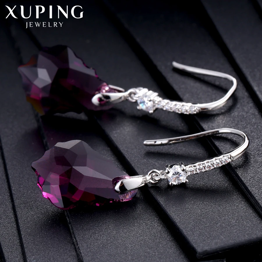 11,11 предложения Xuping, модные серьги, высокое качество, кристаллы от Swarovski, цветное покрытие, очаровательный дизайн для женщин, подарок M23-92538