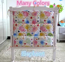 Promotion Cartoon 62 52cm Crib Organizer Baby Cot Bed Hanging Storage Bag Toy Diaper Pocket for
