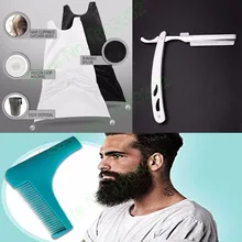 3 d high quality nylon dyed shaving scarf, sexy gentleman beard hair trimmer, high-quality razor barber shave folding knife