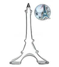 Torre Eiffel De Metal Frutas Biscoito Moldes Styling Ferramentas Molde Do Bolo Molde de Decoração Do Bolo Cortadores de Vegetais Ferramentas de Cozimento DIY