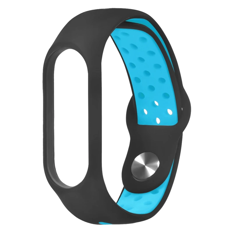 Double Color Mi Band 3 Strap For Xiaomi Mi Band 3 Miband 3 Sport Silicone Bracelet For Xiaomi Mi Band 4 Breathable Watch Band