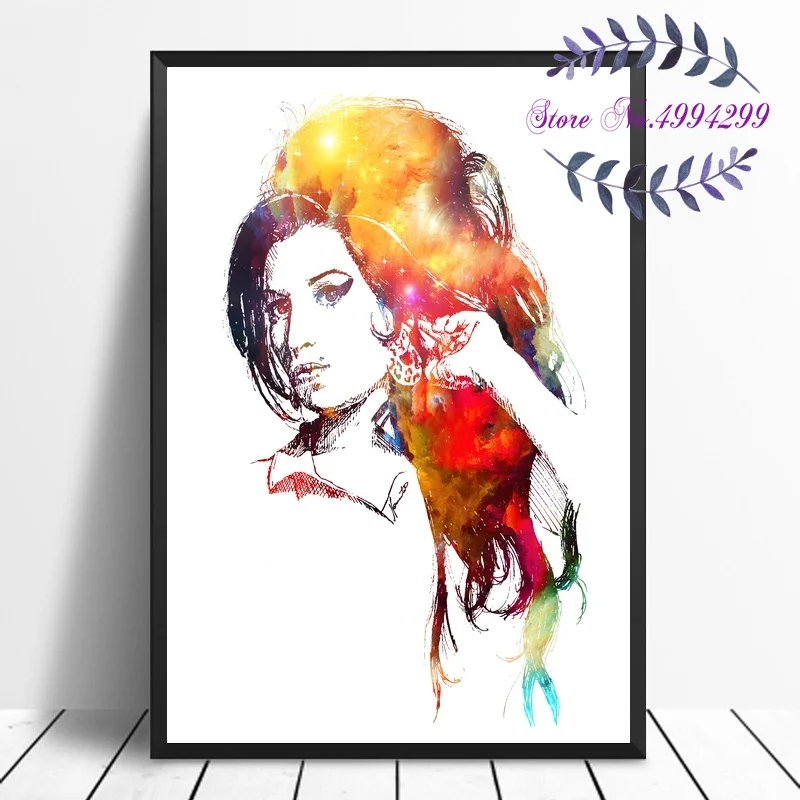 Amy Winehouse Janis Joplin постер холст печать домашний Декор стены без рамки | Дом и сад
