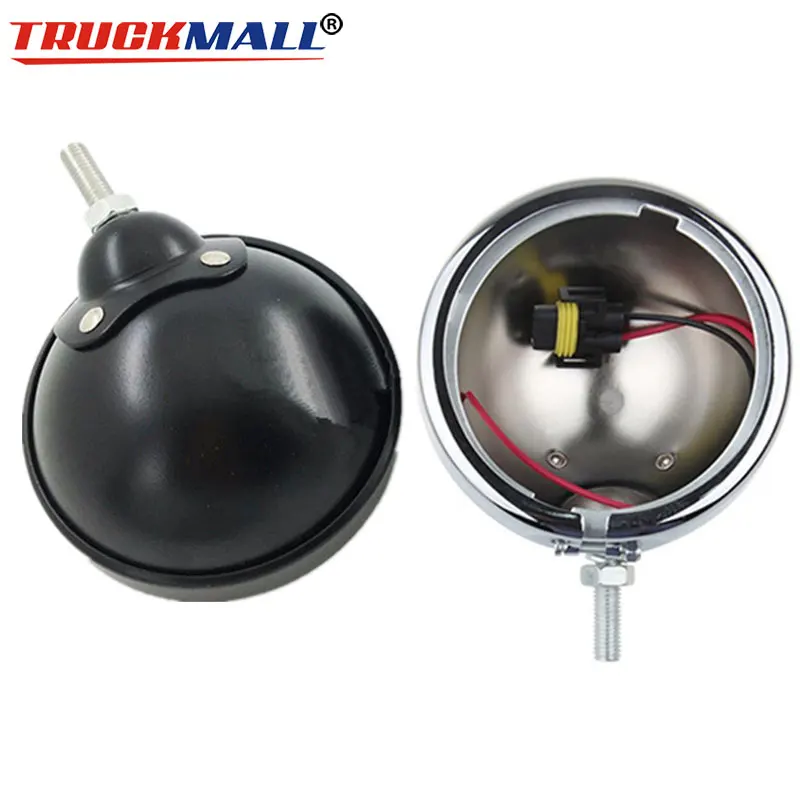 Chrome/Black 4.5" LED Auxiliary Fog Passing Lights Lamp