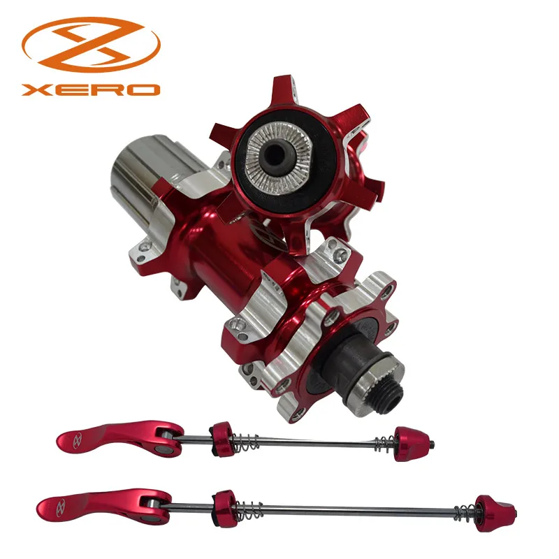 

Taiwan mountain bike hub 24 holes after two straight pull Peilin Bearing quick release disc hubs milling color