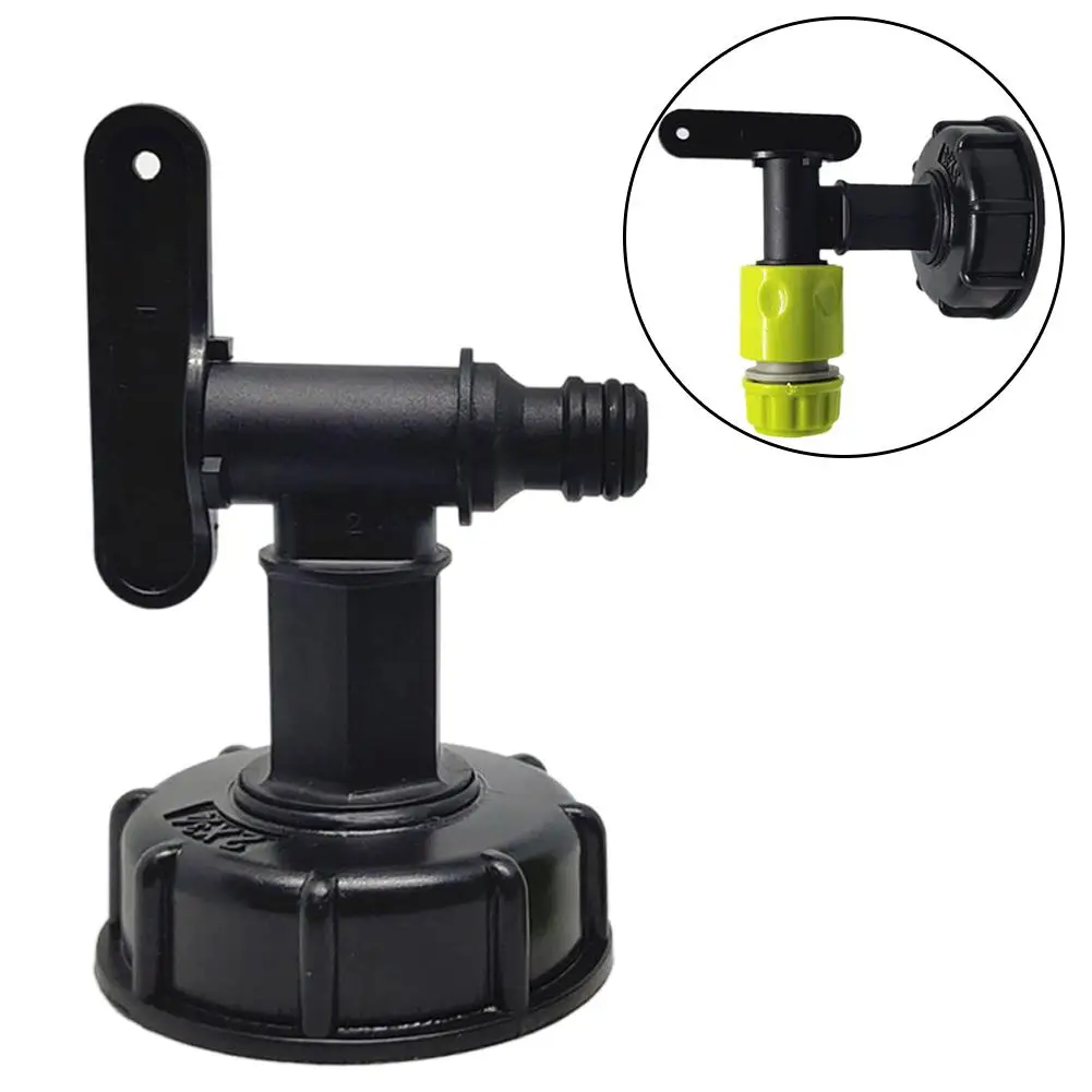 Garden Water tap adapter Tank Faucet 1pc 15mm joint Hose Black Durable
