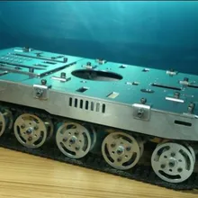 Радиоуправляемый металлический Танк шасси гусеничный автомобиль умный автомобиль независимая подвеска Демпфирование препятствий гусеничный трек DIY RC игрушка UNO