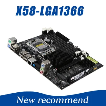 

211*188mm Desktop LGA 1366 X58 Motherboard 4xDDR3 32GB ECC RAM PC Computer Mainboard M-SATA PCIE 16X For Inter X58