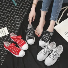 Парусиновая обувь г. женская летняя новая Корейская версия Студенческая дышащая легкая простая обувь на плоской подошве 6,15