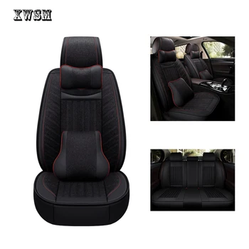 

XWSN leather car seat cover For mitsubishi pajero 4 2 sport outlander xl asx accessories lancer covers for vehicle seat