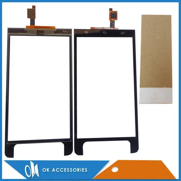 For Timmy M9 3G Smartphone Android 4.4 MTK6582 Touch Screen Digitizer High Quality 5.0 Inch Black White Color With Tape 1PC/Lot