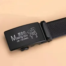 1 шт., Пользовательский логотип, мужской ремень из настоящей кожи с подарки на день рождения для мальчиков с человеком-отец пояс персонализированный подарок