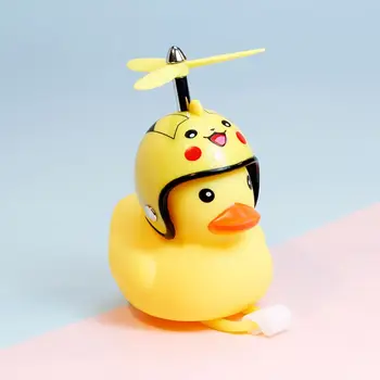 

Bicycle Duck Bell with Light Broken Wind Small Yellow Duck MTB Road Bike Motorcycle Helmet Riding Cycling Accessories