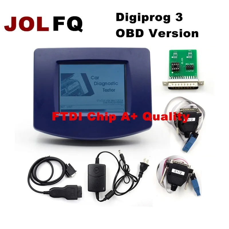 JOLFQ Digiprog III V4.94 3 FTDI чип FT232BT A + OBD2 ST01 ST04 кабель одометр коррекция инструмент Digiprog3