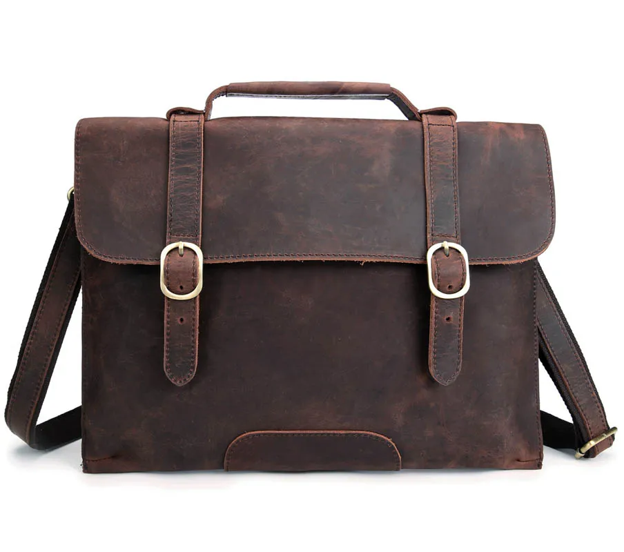 

YISHEN Retro Briefcase Genuine Leather Men Messenger Bag Business Men Handbag Casual Male Shoulder Crossbody Bag Bolsas MSRY0022