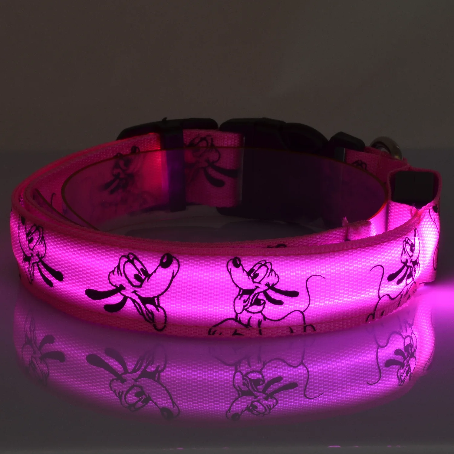 Dog Collar Pet Collar Pet Necklace Nylon LED Dog Light Collar Cat Night Safety Flashing Glow Dark Electric Pets Head Chain For Small Middle Pug Dogs