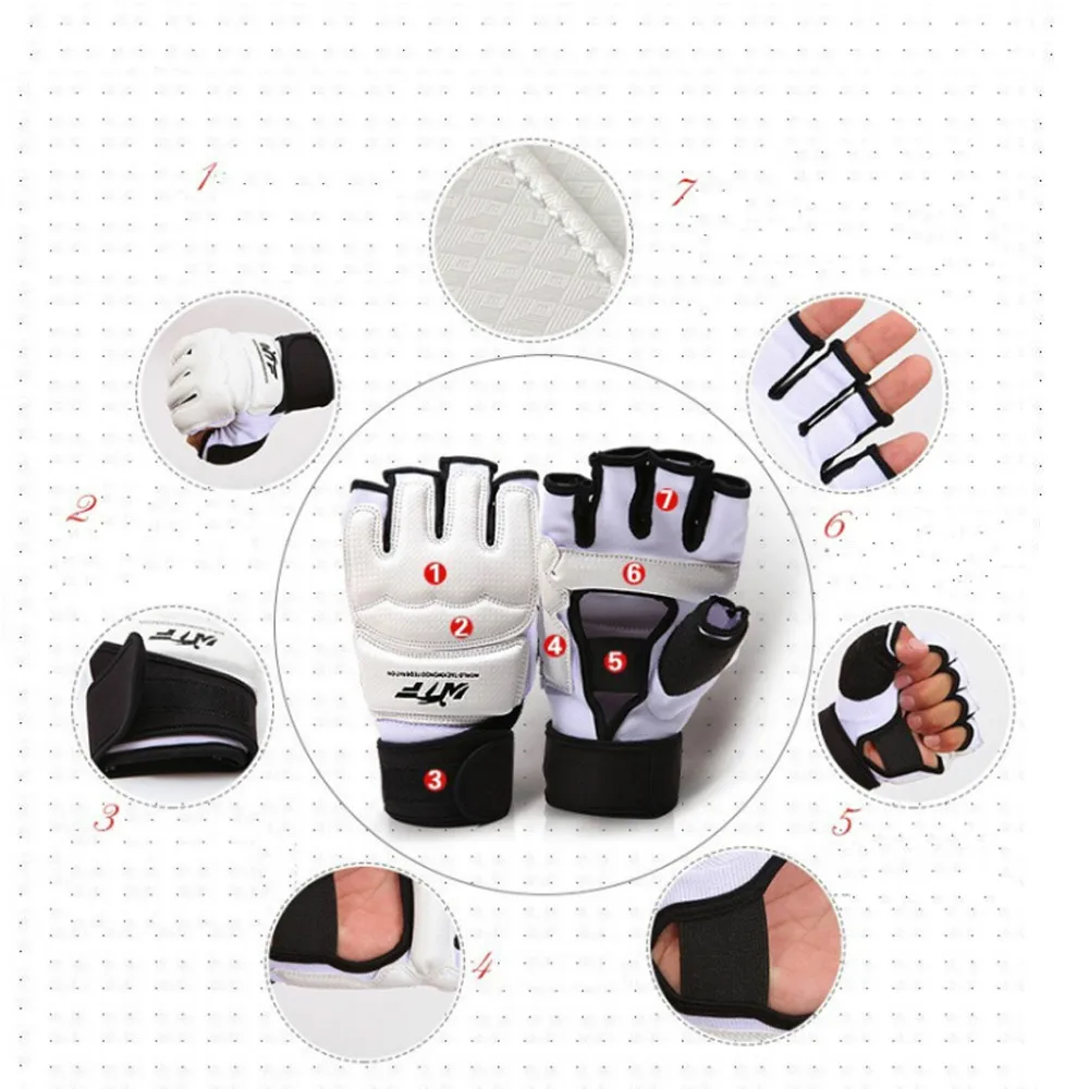

Taekwondo & Karate Glove WTF approved plam hand protector taekwondo Gloves Martial Arts Sports Hand Guard Boxing Protective Tool