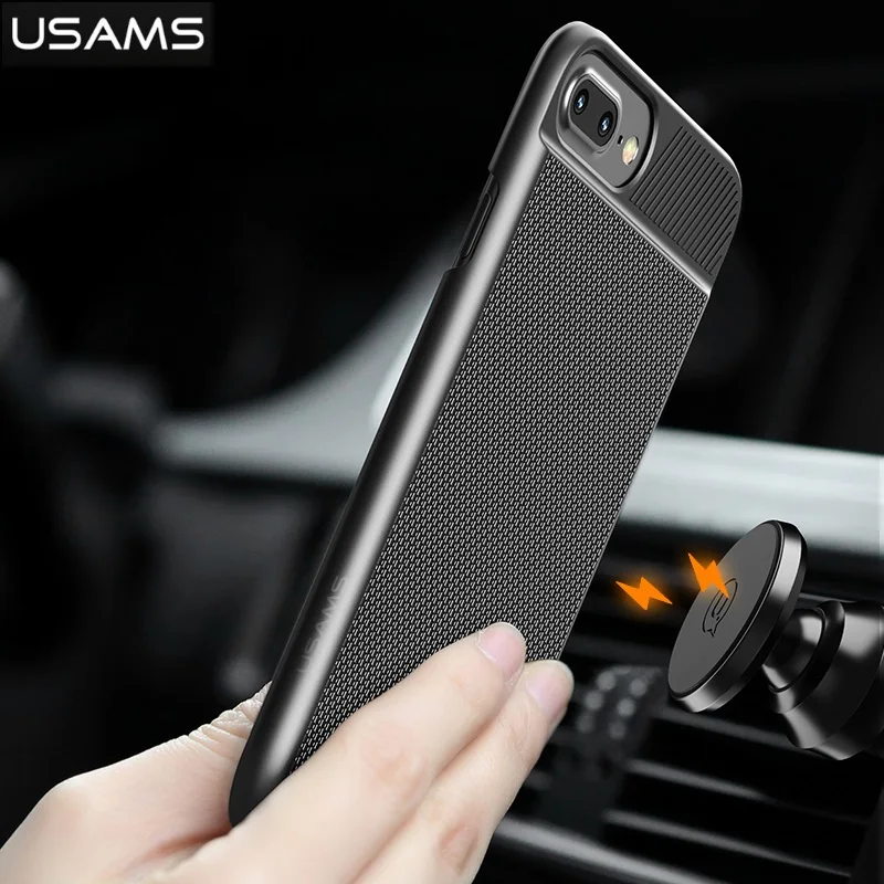 USAMS Hiddern Qi Wireless Charging Receiver Case For iPhone 7 6 / 7