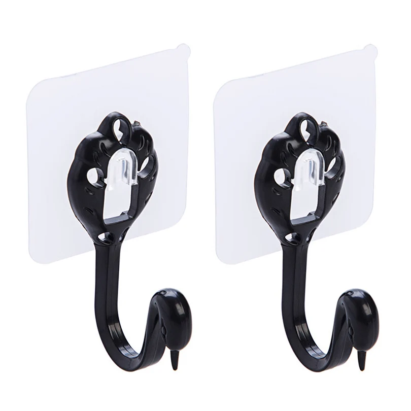 

Towel Hook 2pcs Cartoon Swan Decorative Hooks Self-Adhesive Door Hanging Objects Hooks Punch Free Wall Key Holder EGP124
