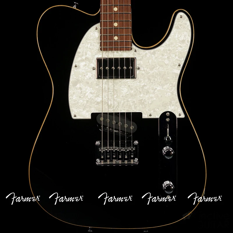 Farmer custom/ 6 string electric guitar/ BLACK/free