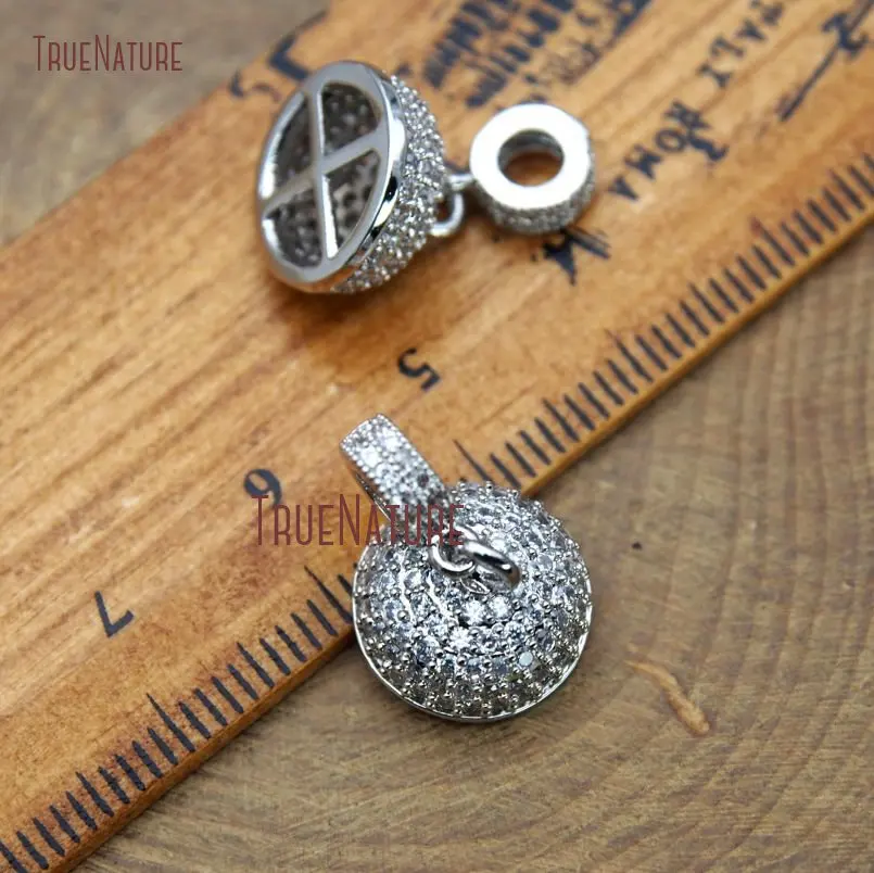 20180108-FC9886- Copper Accessory Cap Clear Cz Micro Pave Silver Finish Bell Shaped Accessory Cap_4