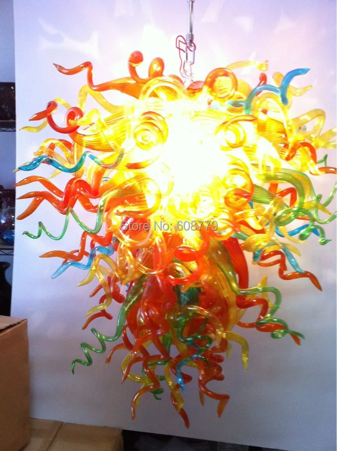 BGC20123-Sunshine hand blown glass chandelier light for hotel decoration.jpg