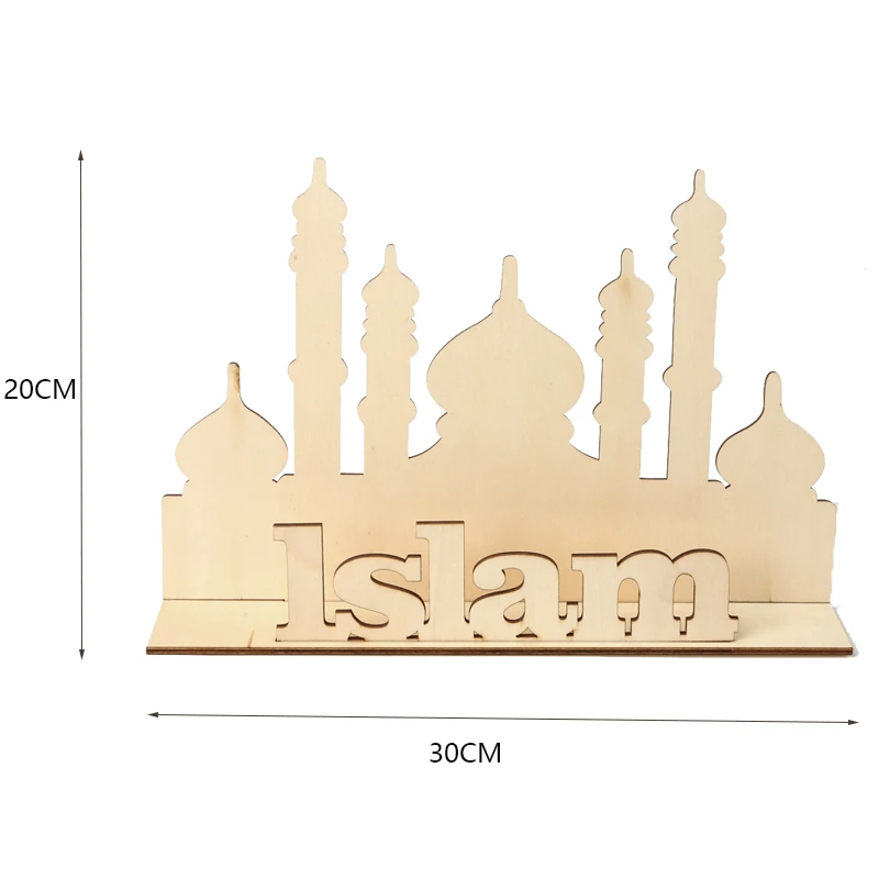 Рамадан Eid Mubarak деревянный Рамадан украшение Мубарак Луна Настенная Декорация голова оленя мусульманская фестиваль вечерние поставки - Цвет: 7