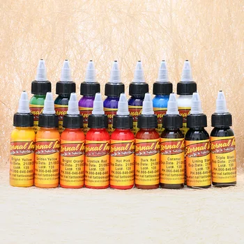 

30ml/ bottle tattoo ink set permanent makeup art pigment 16PCS cosmetic tattoo paint for eyebrow eyeliner lip body Body makeup