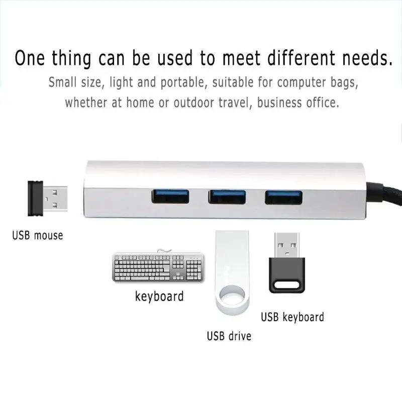 Алюминий сплав 4-Порты Тип-C на USB 3,0 концентратор 5gbps высокой Скорость адаптер Splitter кабель для PC ноутбук Тетрадь