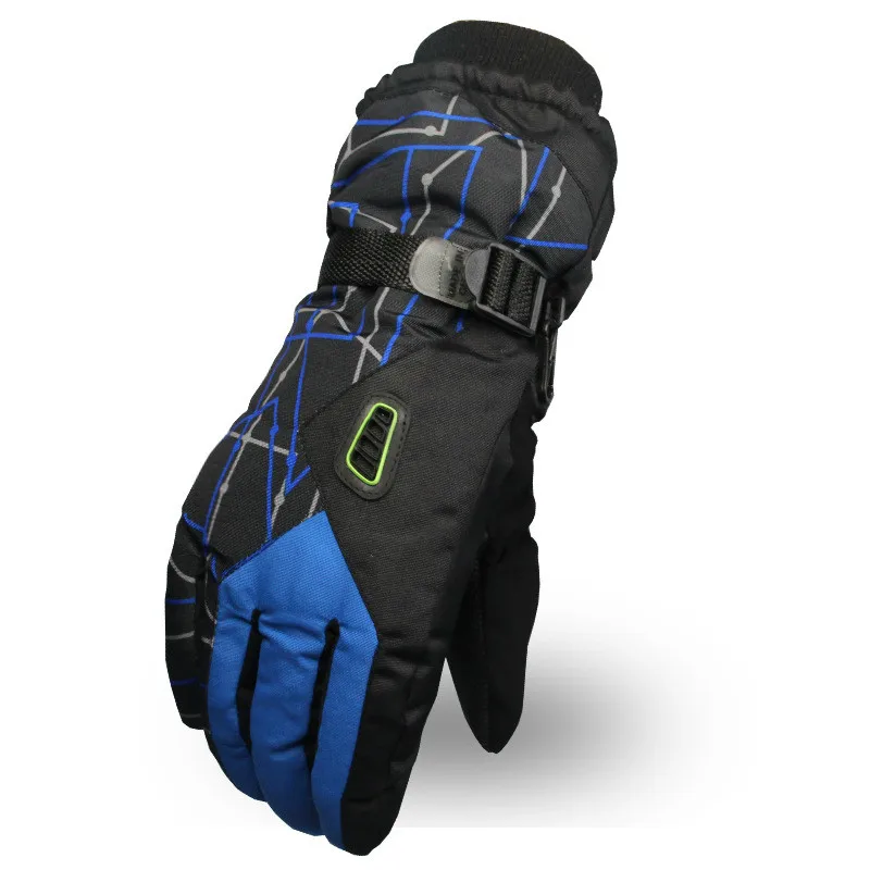 

Winter Men's Windproof Waterproof Warm Ski Gloves Korean Version Space Taslon Riding Gloves For Male