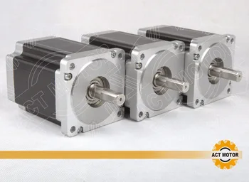 

Free ship from Germany!ACT 3PCS Nema34 Stepper Motor 34HS1456 Single Shaft 4Lead 1232oz-in 118mm 5.6A+3PCS Driver DM860 80V 7.8A