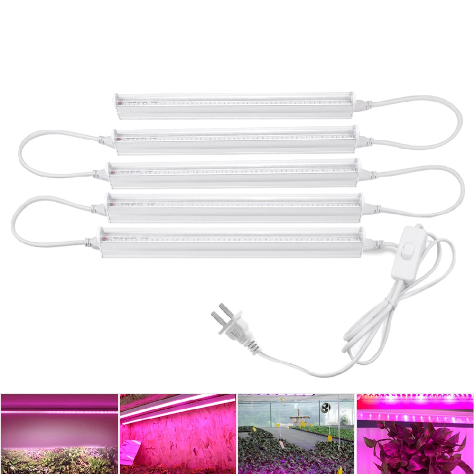 CFL LED spectre complet grandir lumière 30W 50W 80W Tube Lampada intérieur floraison plante de jardin lampe 110V 220V IR système hydroponique UV
