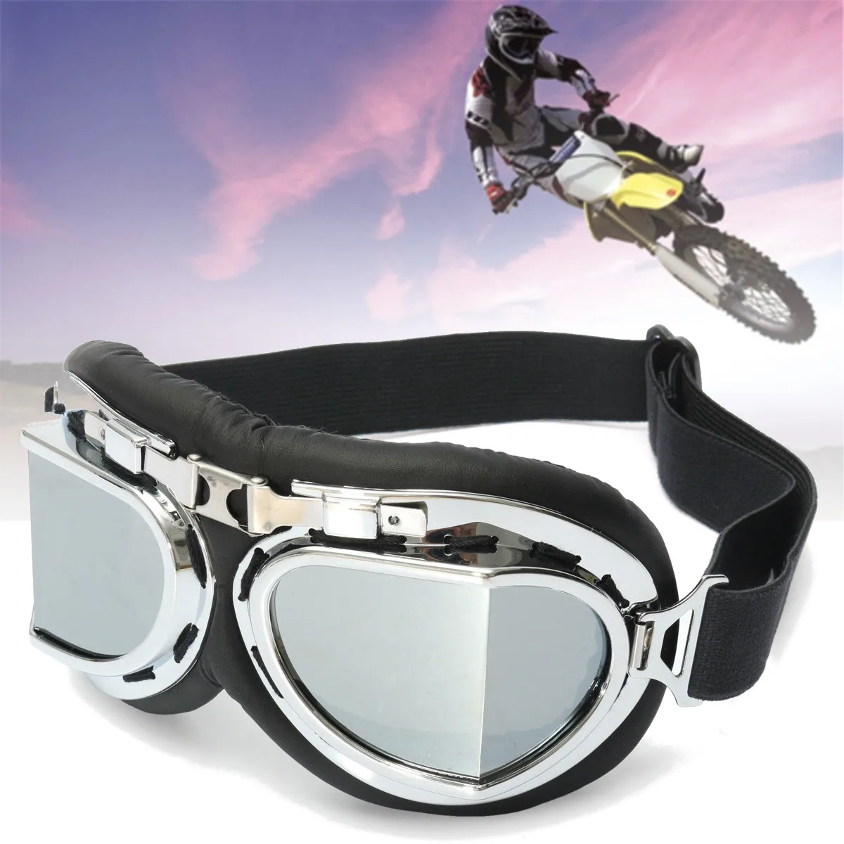Motorcycle Sport Ski Clear Goggle Eyewear Scooter Goggle Glasses Safety