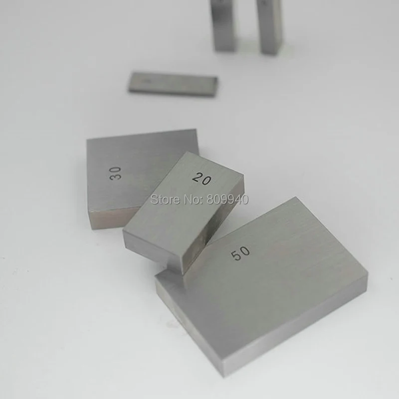 1Pcs 0.5mm, 1mm, 5mm 10mm, 20mm, 25mm,30mm, 40mm, 50mm 스틸 스퀘어 게이지 블록 블록 게이지 측정 블록 스틸 스퀘어 게이지 블록