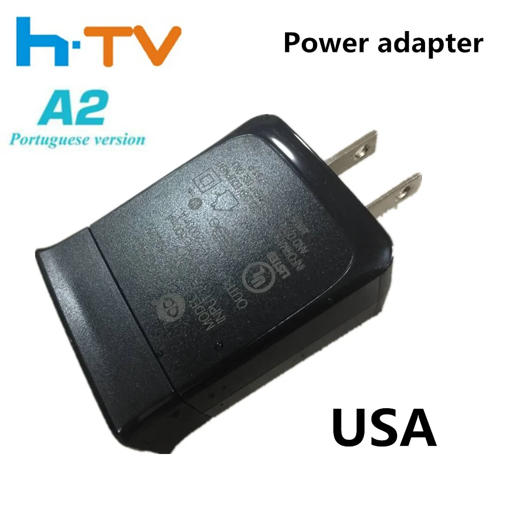 

1pc htv A2 Power adapter for h.tv 3 HTV5 A2 htv6 tigre luna Android TV Box Chinese/brazil universal charger