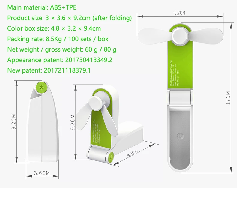 Мини-вентилятор C28 портативный складной карманный вентилятор для студентов зарядка usb вентилятор