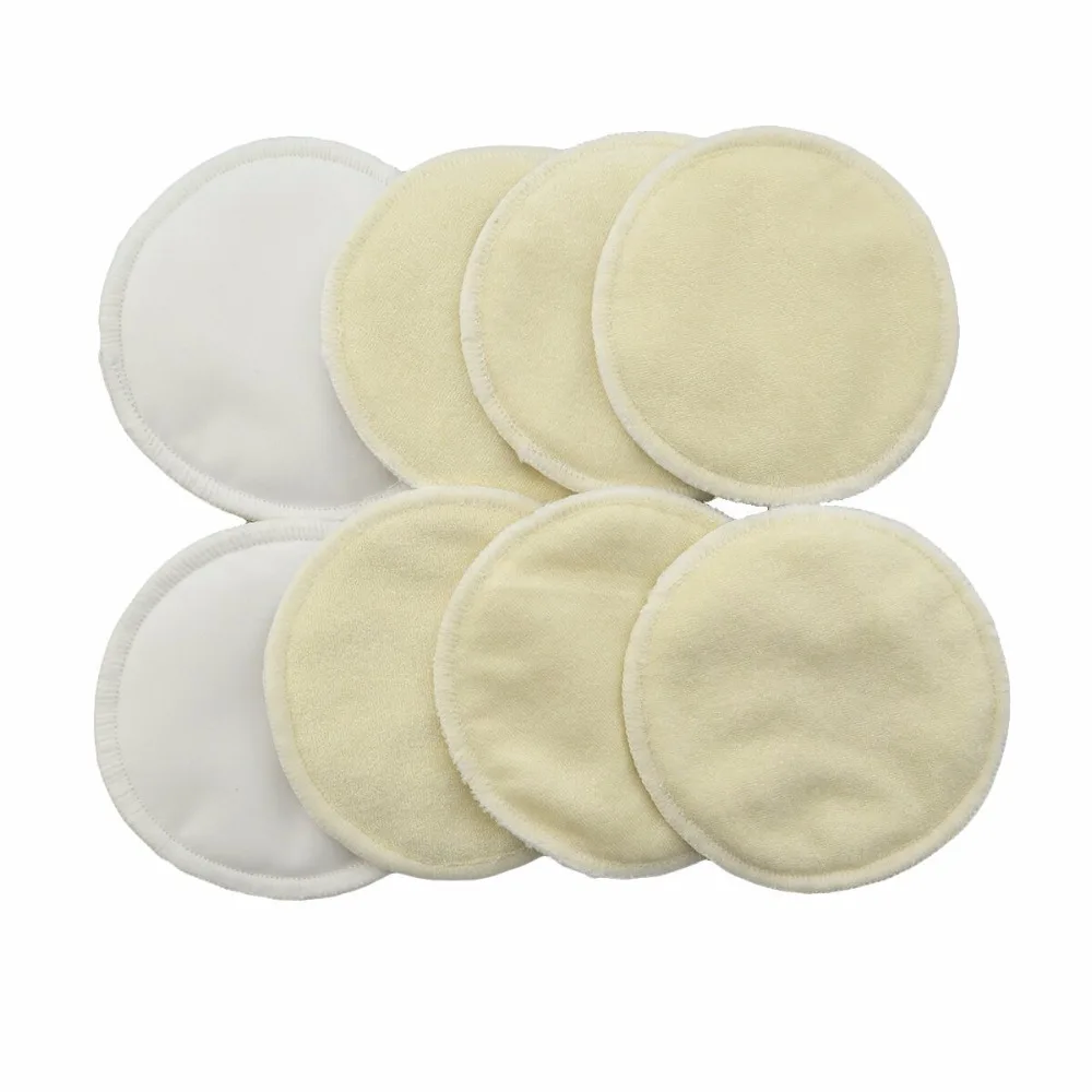 Free Shipping 4 Pcs New Bamboo Breast Pad Nursing Pads For Mum Washable