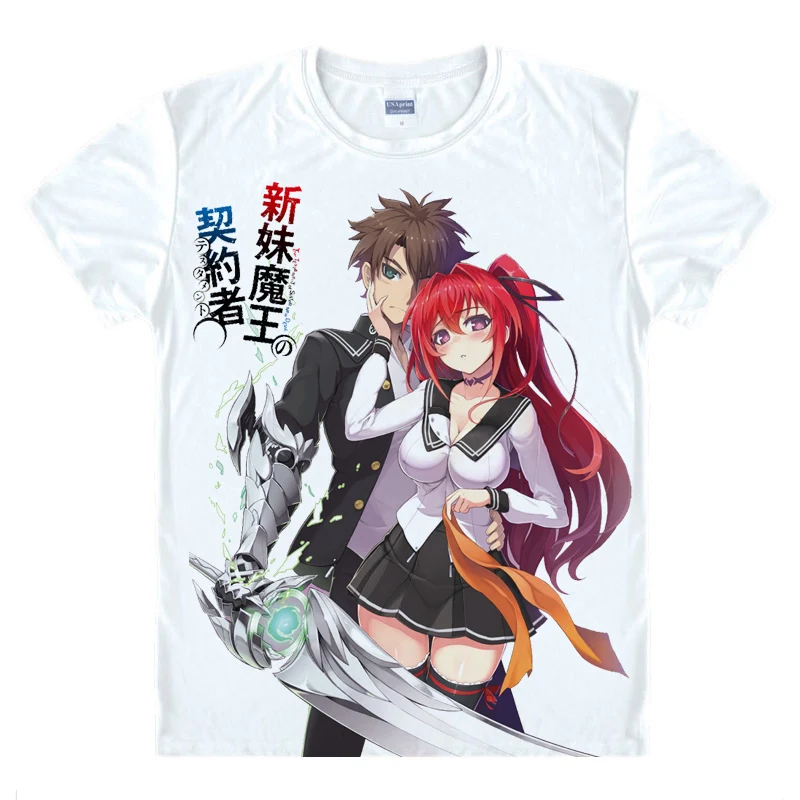Новые футболки с надписью The Testament of Sister New Devil Tojo Basara Nonaka Yuki топы короткими