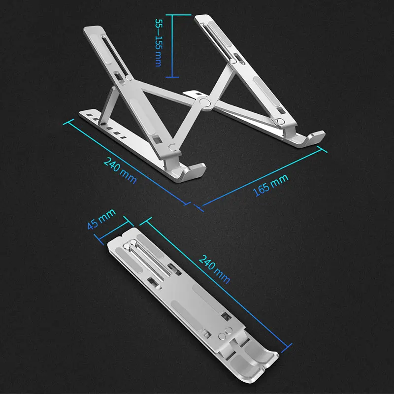 Многофункциональный креативный Настольный кронштейн для ноутбука регулируемая высота Складная портативная подставка для ноутбука из алюминиевого сплава поддержка ноутбука