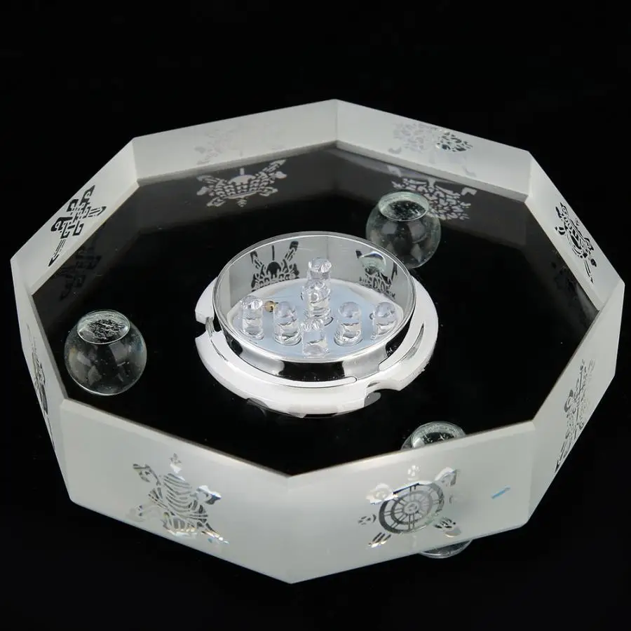 

Candle Holders Candle Holder Mini 3D Crystal LED Light Base Buddha Display Stand Holder Home Decor US Plug 110-240V Lantern