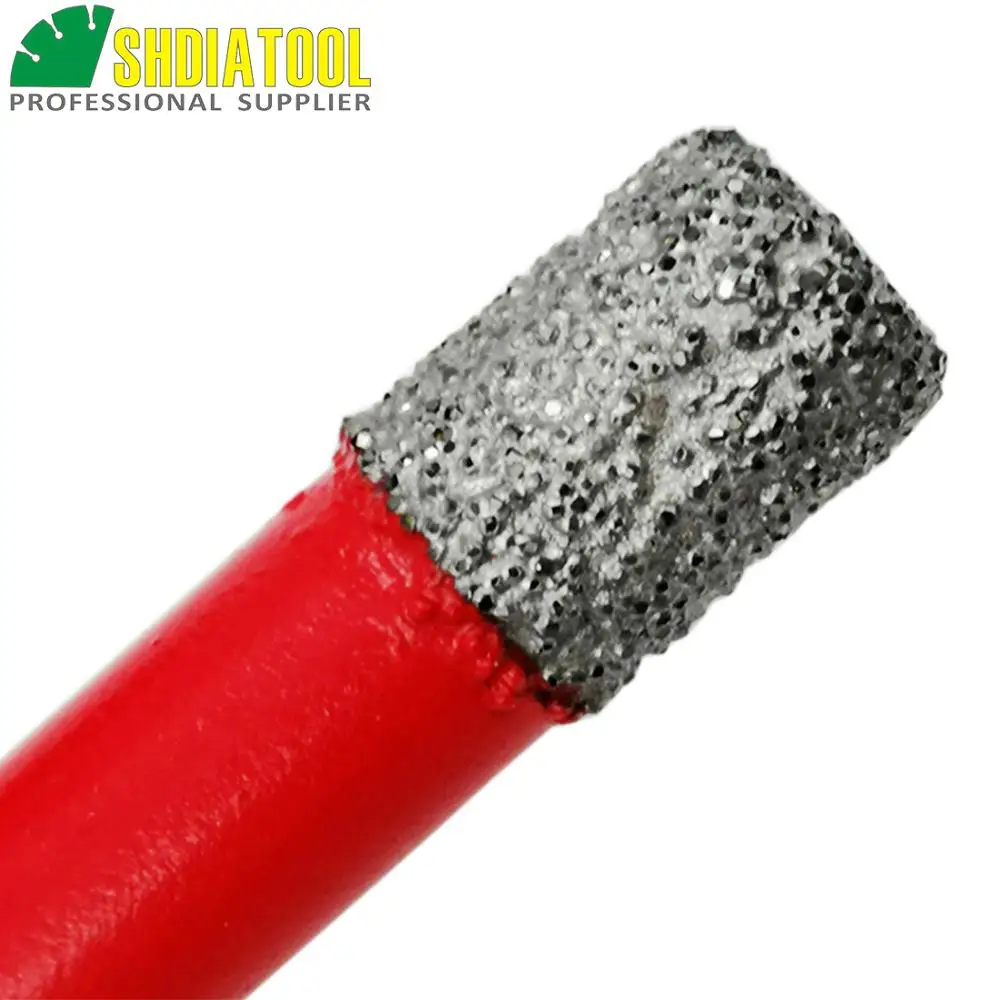 M14 connection 2pcs Vacuum brazed diamond drilling core bits, Dry drilling, Dia6mm